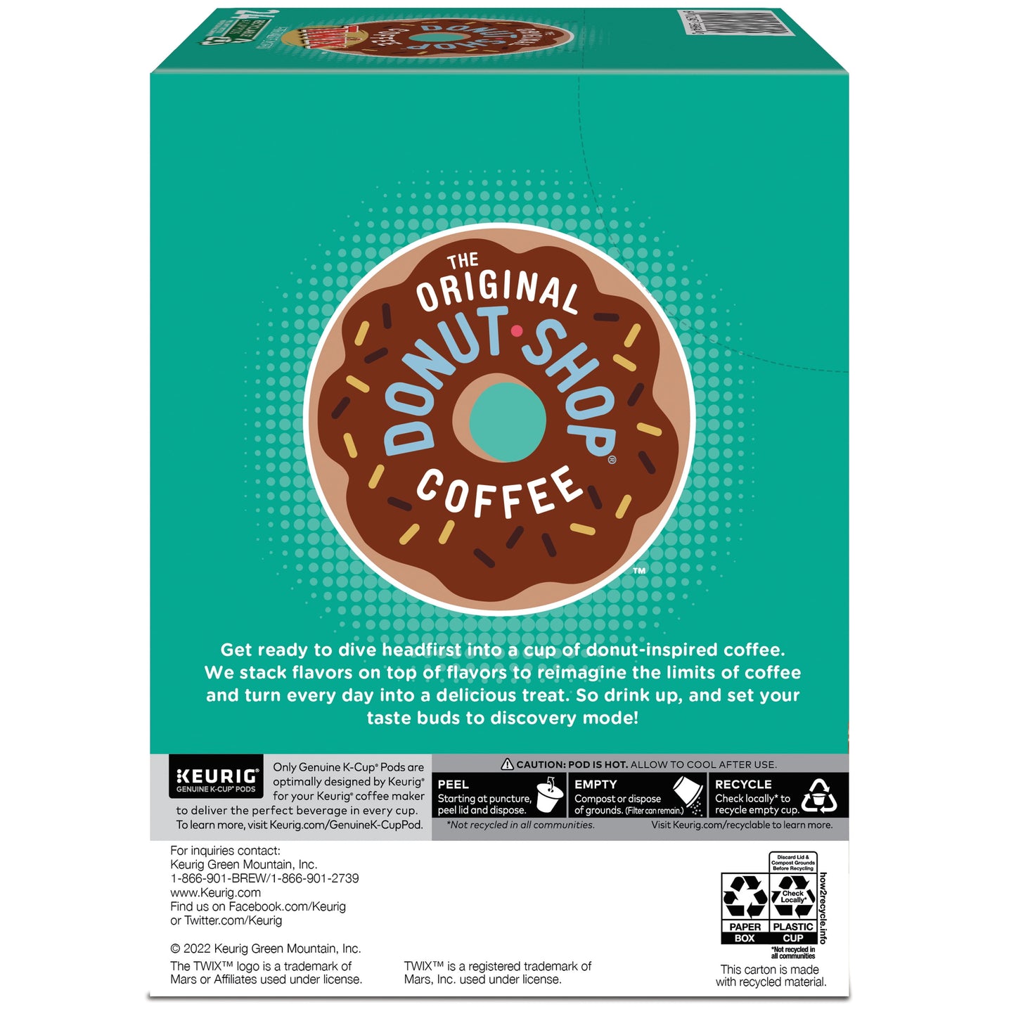 , Coconut Mocha Medium Roast K-Cup Coffee Pods, 24 Count