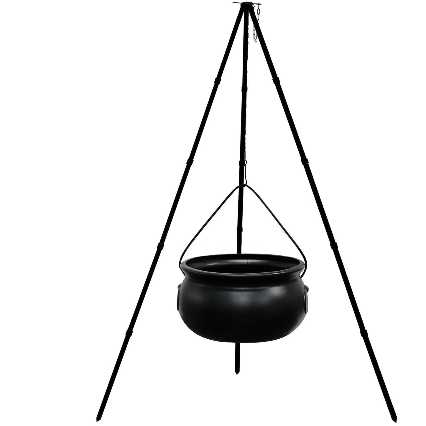 Halloween Clearance Sales! Halloween Decorations Outdoor Large Cauldron Halloween Decor on Tripod with Timer Lights Plastic Cauldron Witch Halloween Decorations for Porch Yard