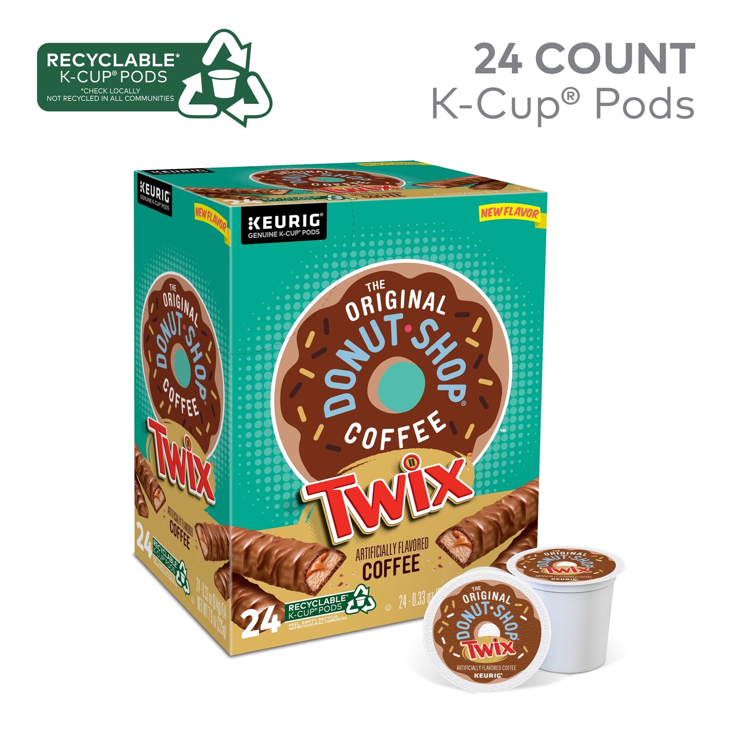 , Coconut Mocha Medium Roast K-Cup Coffee Pods, 24 Count