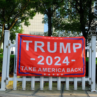 Trump 2024 Flag 3X5 Outdoor Double Sided 1/3 Ply-Donald Trump, Red Flags & Banner