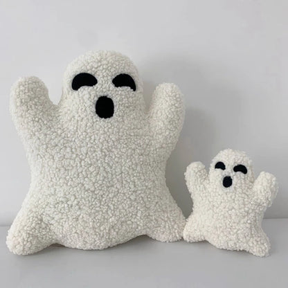 Halloween Ghost Pillow Plush Toy Ghost Throw Pillow Home Sofa Halloween Decorative Spooky Pillow Cute Ghost Shaped Ornament