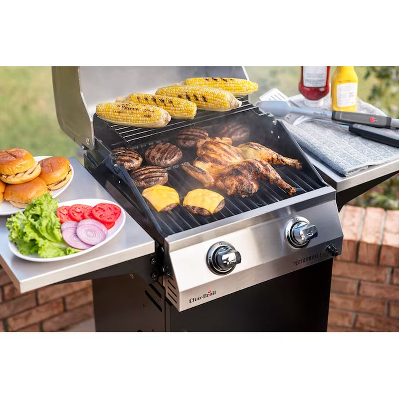 Performance Series Black 2-Burner Liquid Propane Gas Grill