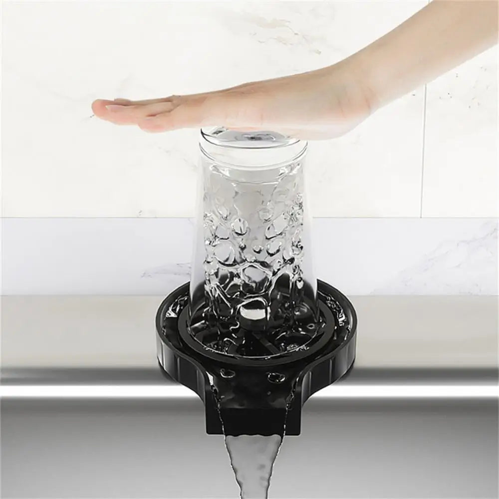 Automatic High Pressure Cup Washer Faucet Glass Rinser Glass Cup Washer Bar Beer Milk Tea Cup Cleaner Kitchen Sink Accessories