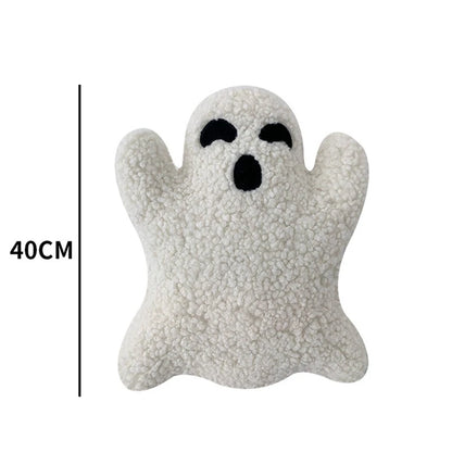 Halloween Ghost Pillow Plush Toy Ghost Throw Pillow Home Sofa Halloween Decorative Spooky Pillow Cute Ghost Shaped Ornament