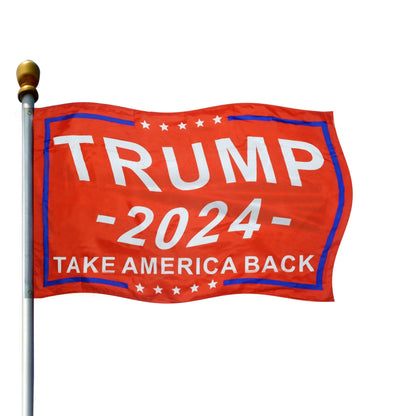 Trump 2024 Flag 3X5 Outdoor Double Sided 1/3 Ply-Donald Trump, Red Flags & Banner