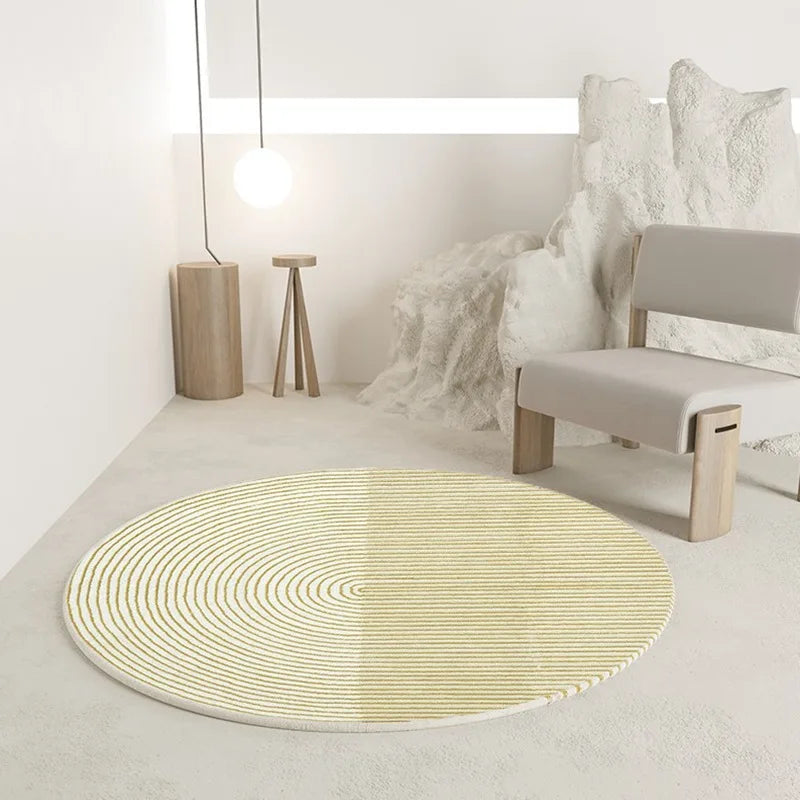 Japanese Style Carpet Wabi Sabi Interior Art Deco Rug for Girl Bedroom Nordic Geometric Line Pattern Carpet Home Living Room Rug